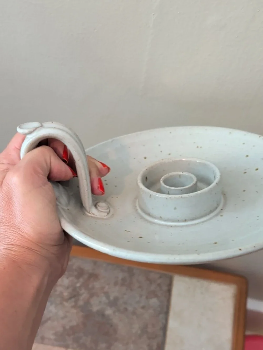 Hand Thrown Chamberstick Candle Holder Sussex Pottery Boulder Colorado Stoneware